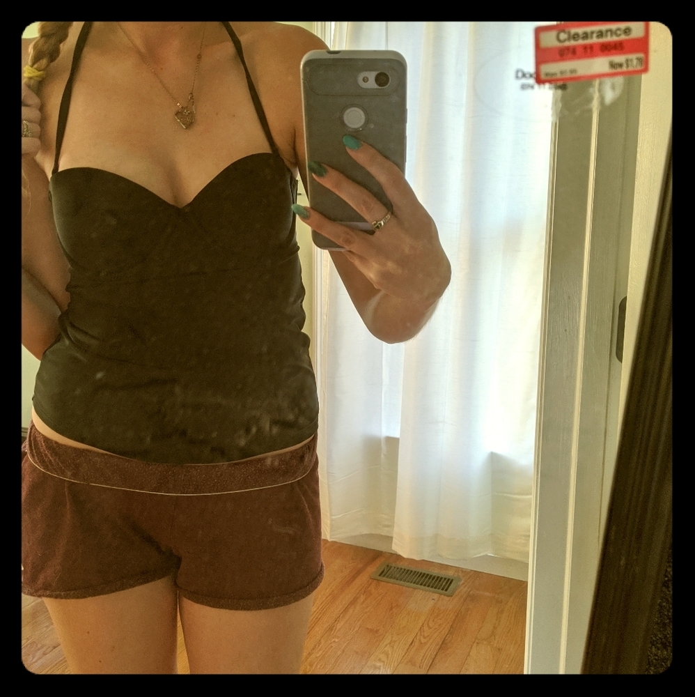 Tankini black swim too